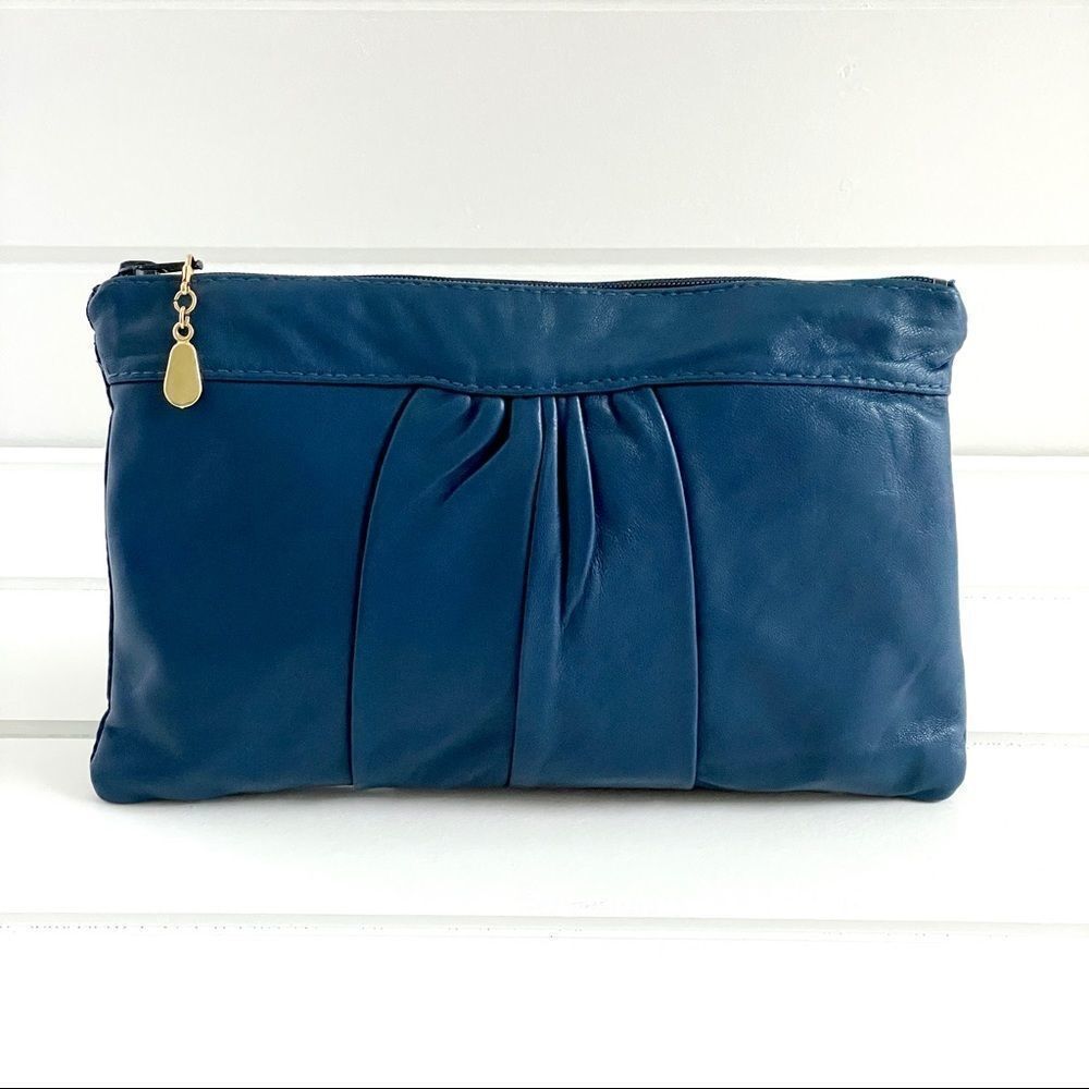 Jordan Marsh Vintage Genuine Leather Clutch Bag